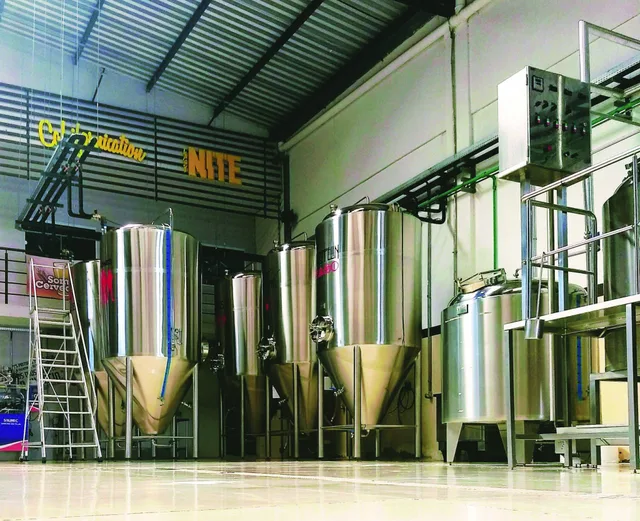 Instalações reais da cervejaria SP 330 em Ribeirão Preto