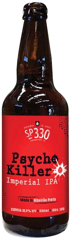 Garrafa real da cerveja SP 330 Psycho Killer
