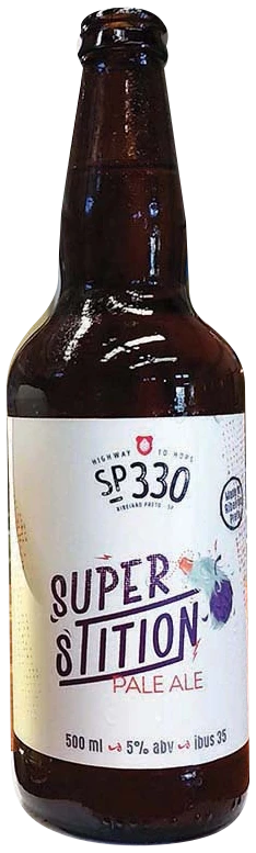 Garrafa real da cerveja SP 330 Superstition